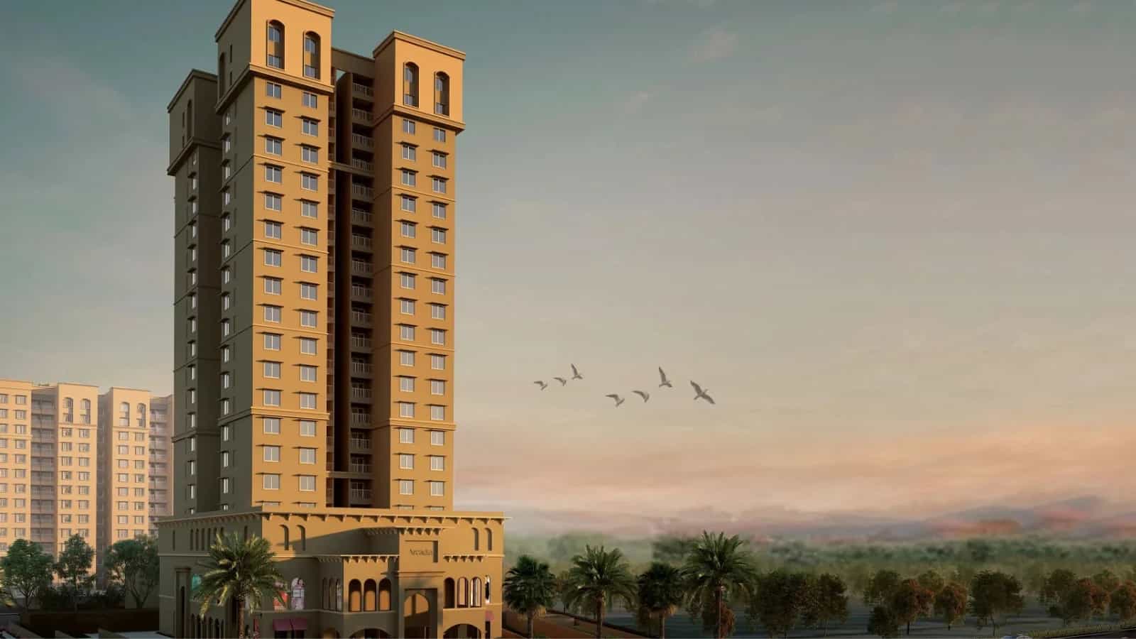 Aerial view of Sobha Athena
